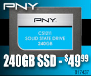 PNY 240GB SSD - $49.99